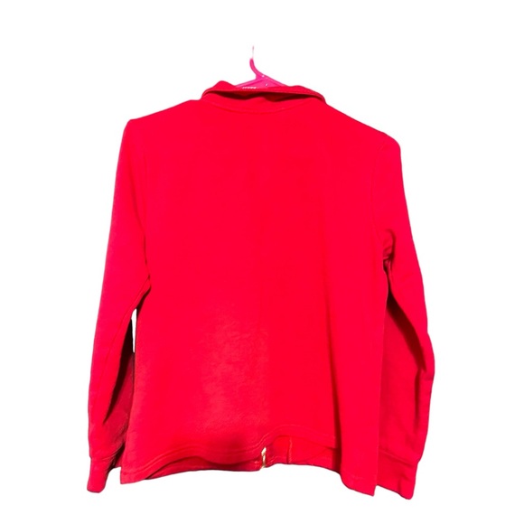 Tommy Hilfiger Red Fleece Lightweight Jacket - Picture 3 of 4